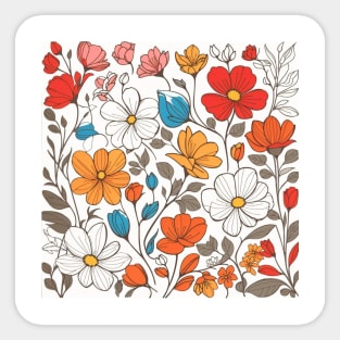 floral pattern Sticker